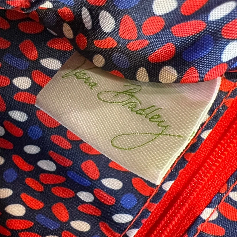 Vera Bradley Preppy Poly Bright Orange Crossbody Bag NWOT - Picture 8 of 11